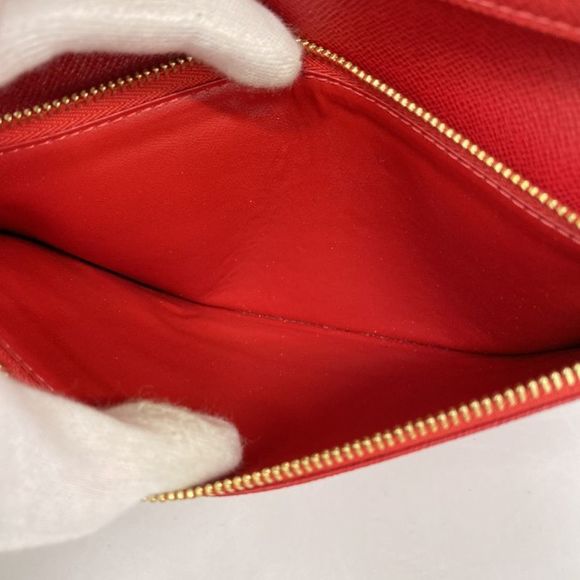 Louis Vuitton Long Wallet Monogram Portefeuille Antholite M60250 Rouge Ladies - Picture 9 of 10